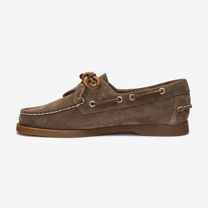 Braune Damen-Bootsschuhe der Marke Artisan aus weichem Wildleder 3