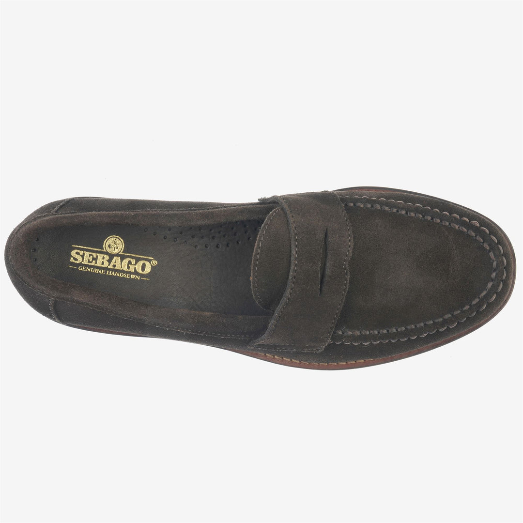 Dark Brown Men's Leather Moccasin Loafers for Business main