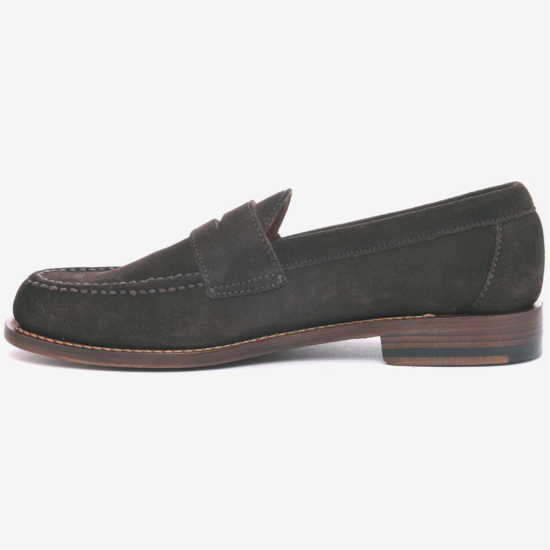 Dark Brown Men's Leather Moccasin Loafers for Business main