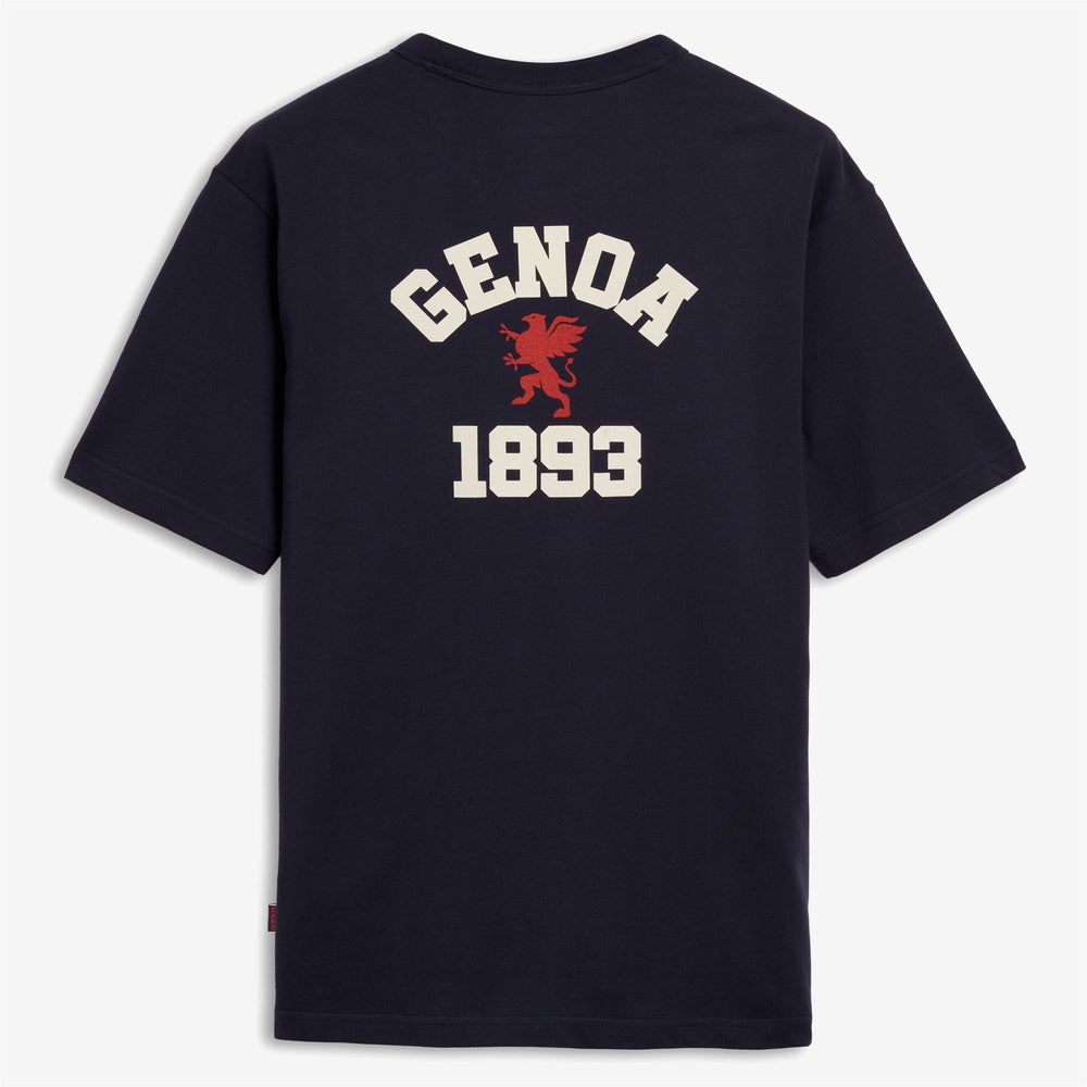 Marine blue Unisex Cotton T-Shirt with Pocket 02