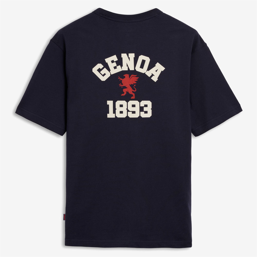 Camiseta unisex de algodón azul marino con bolsillo main