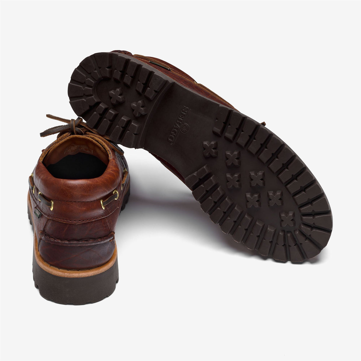 Brown Men's Leather Boat Shoe