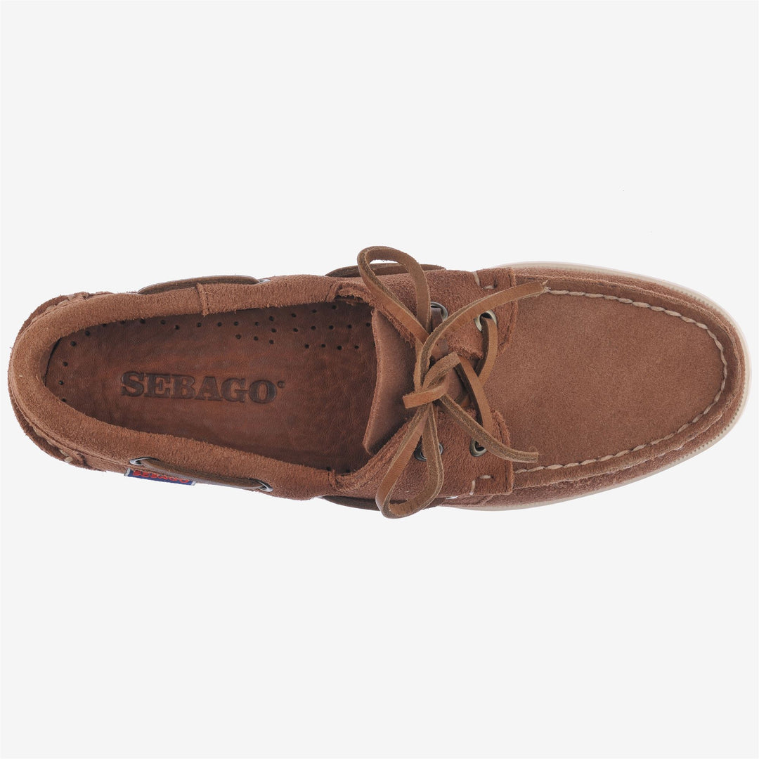 Dark Brown Women's Nautical Moccasin Docksides for Yachting main