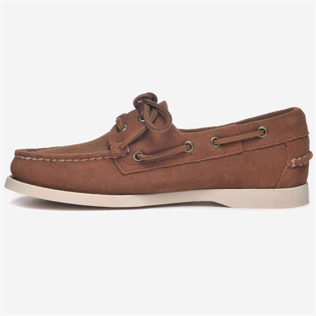Dark Brown Women's Nautical Moccasin Docksides for Yachting main