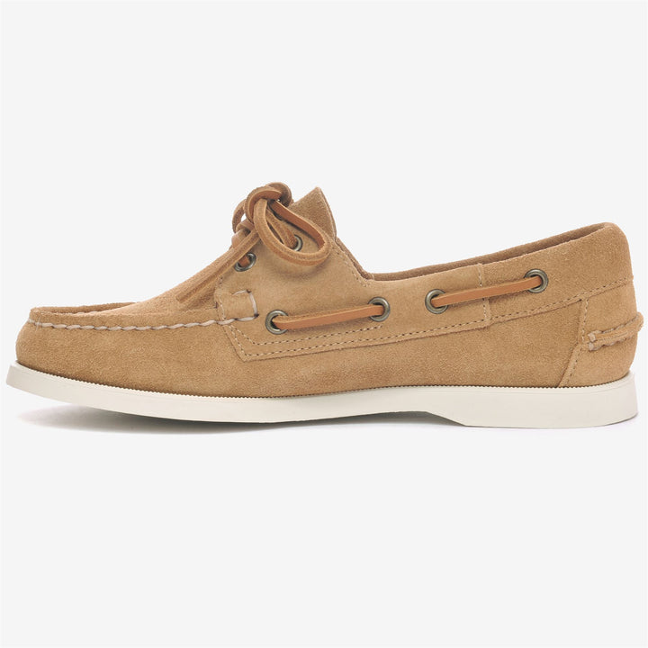 Cognac orange Women's Nautical Moccasin Boat Shoes 3