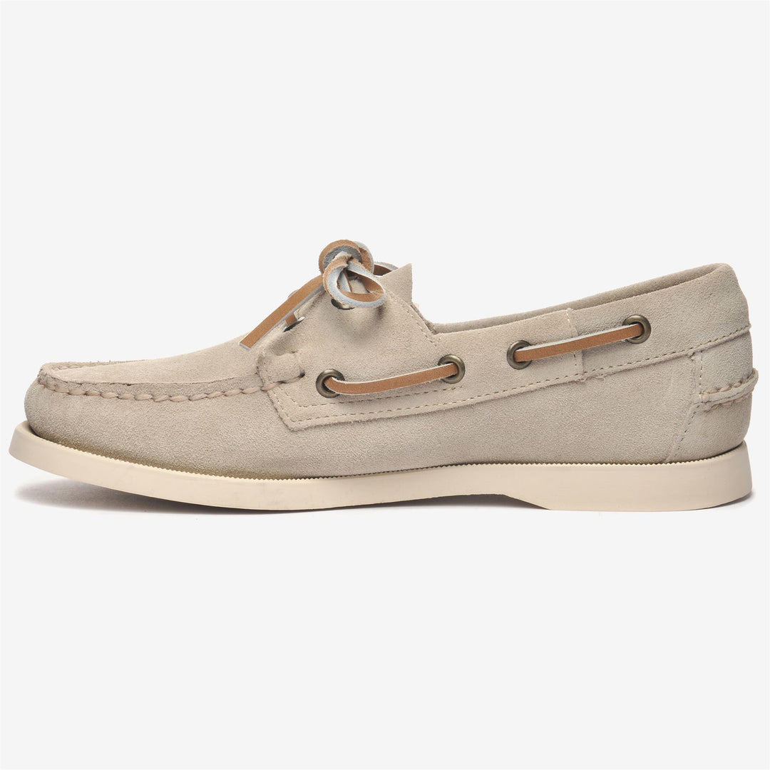 Brown Taupe Women's Nautical Moccasin Boat Shoes main