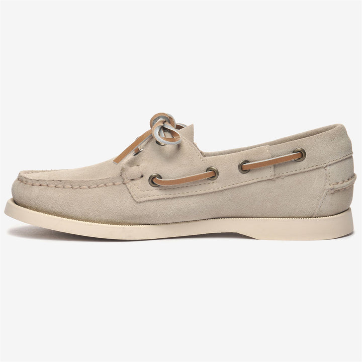 Brown Taupe Women's Nautical Moccasin Boat Shoes 3