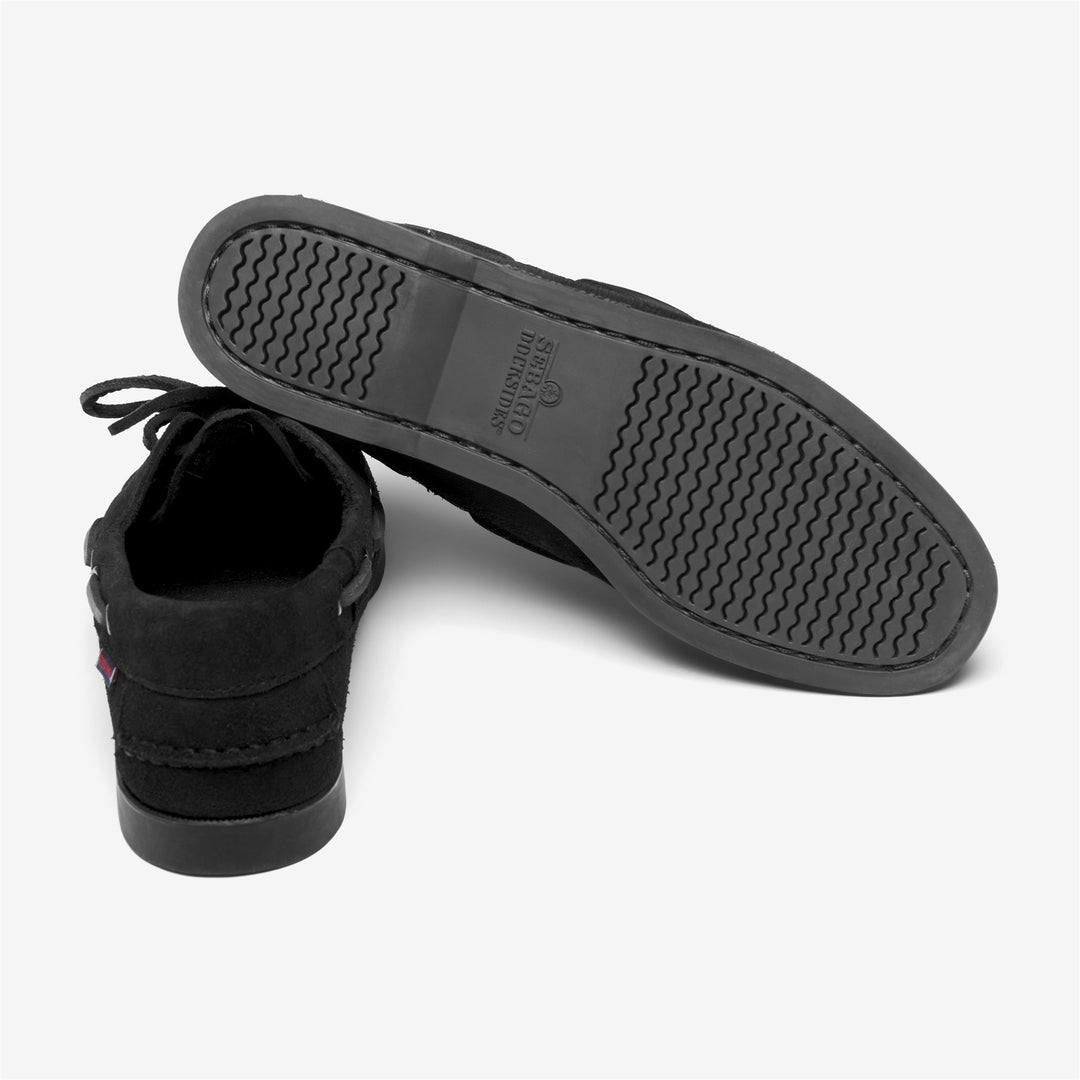 Black Women's Nautical Moccasins for Yachting main