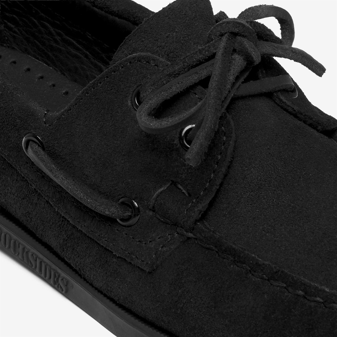 Black Women's Nautical Moccasins for Yachting main