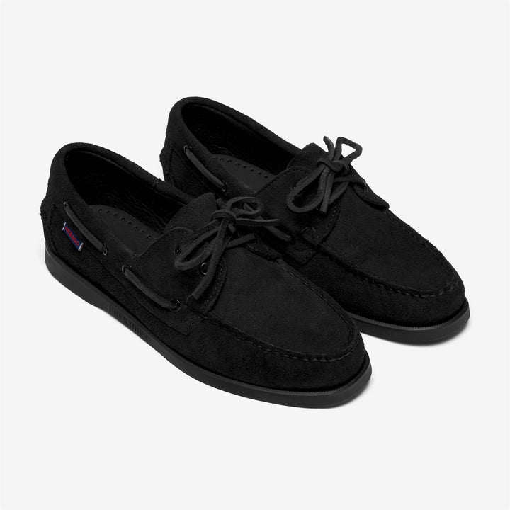 Black Women's Nautical Moccasins for Yachting 2