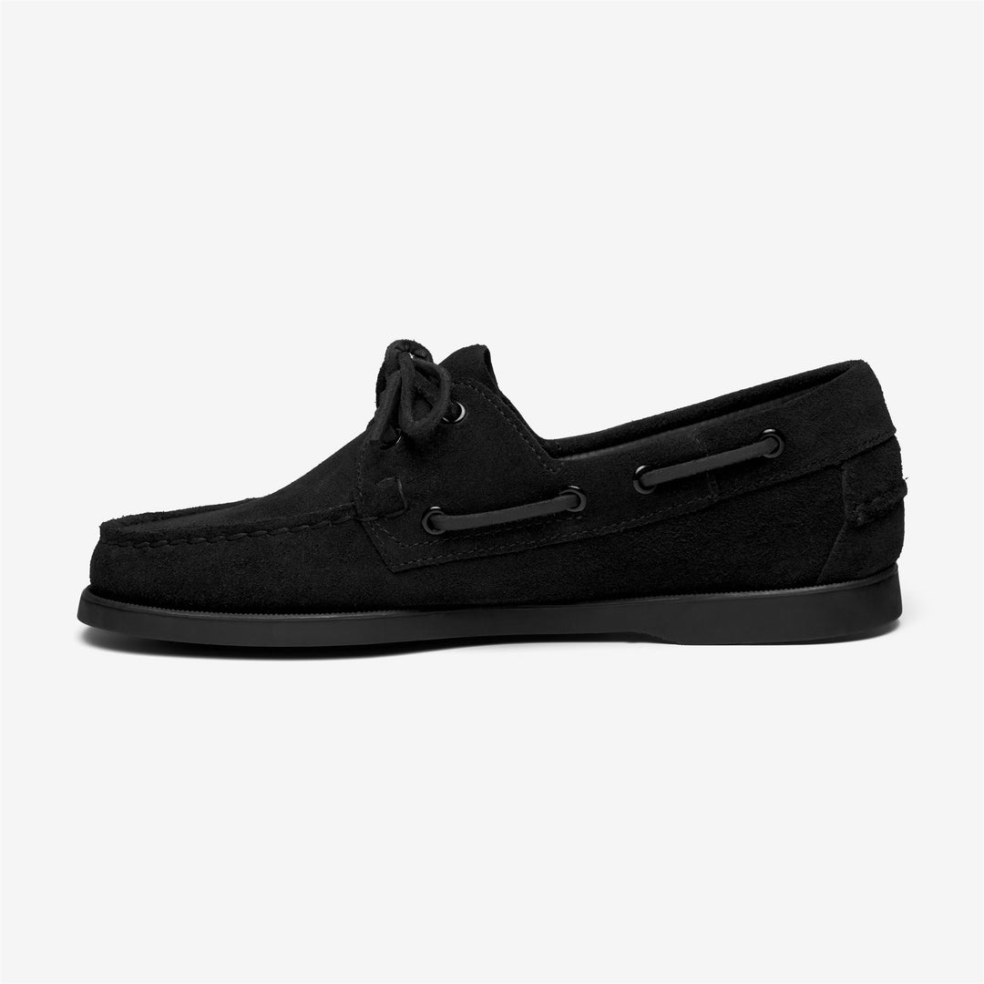 Black Women's Nautical Moccasins for Yachting main