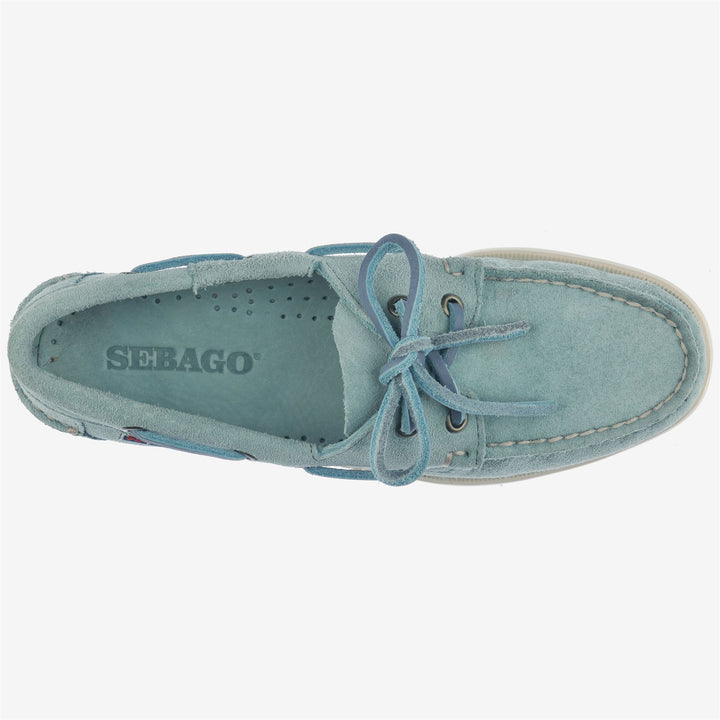 Lichen green Women's Nautical Moccasin Boat Shoes 4