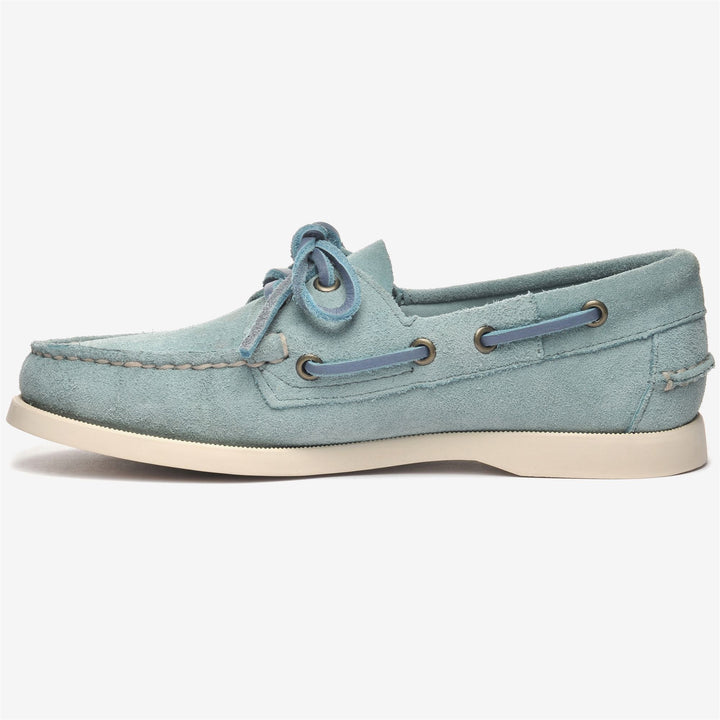 Lichen green Women's Nautical Moccasin Boat Shoes 3