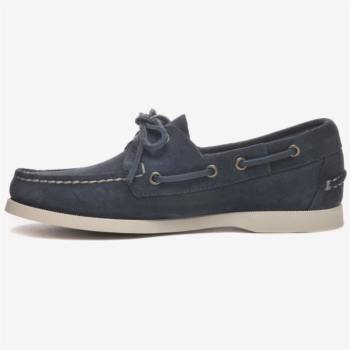 Blue Women's Nautical Suede Moccasins with Antislip Sole 3