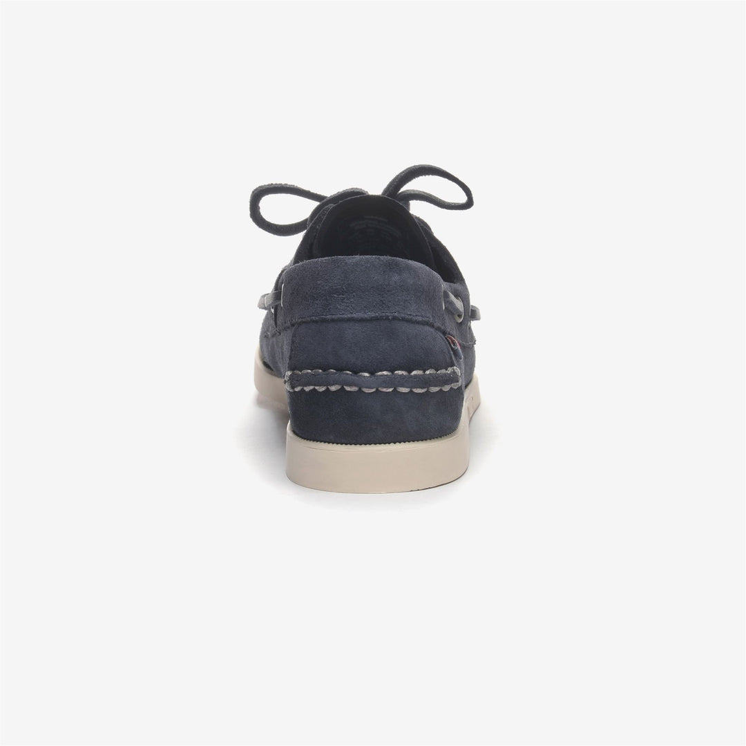 Blue Women's Nautical Suede Moccasins with Antislip Sole main