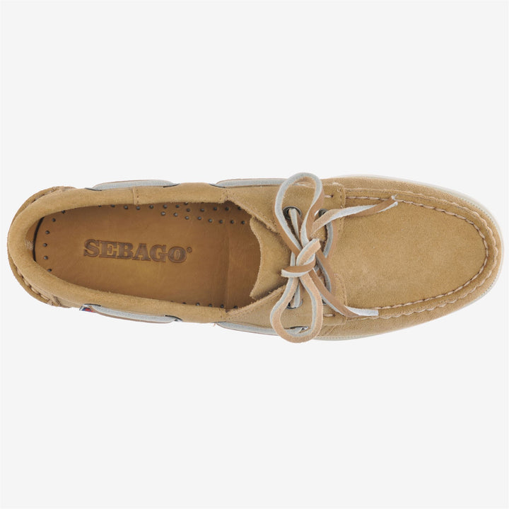 Beige Women's Nautical Moccasin Boat Shoes 4