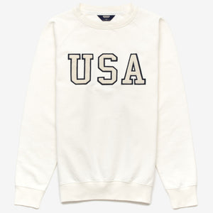 BOW - Fleece - Jumper - Unisex - White Natural USA