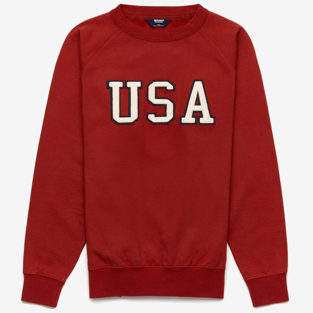 Red Unisex Yachting Fleece Jumper with Comfortable Cotton Fabric 01