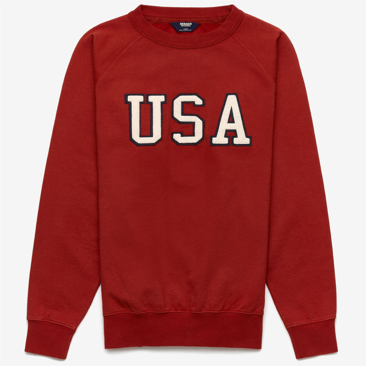 Red Unisex Cotton Fleece Sweatshirt