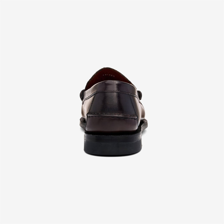 Mocasines de negocios negros para hombre en piel cordobesa con acabado concha 5