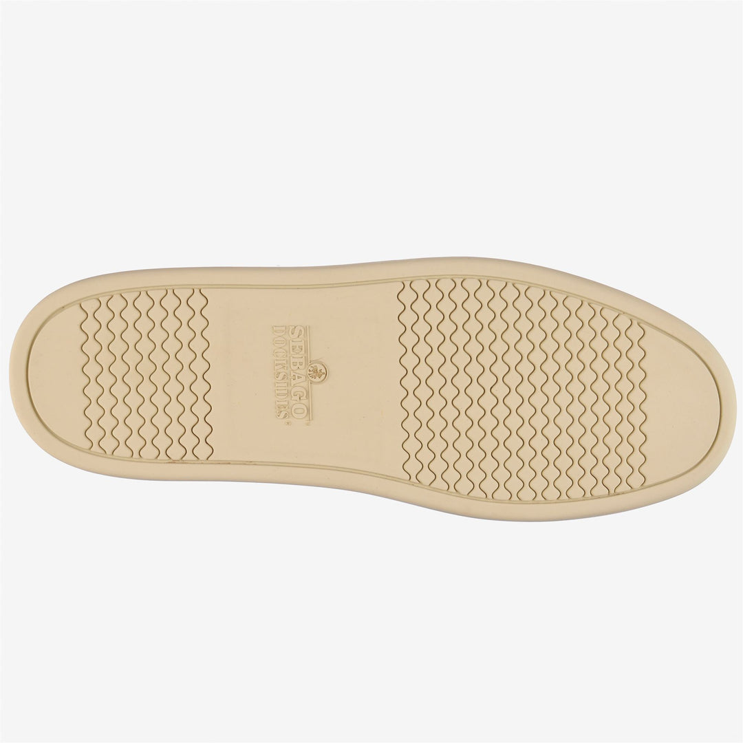 Tan orange Men's Mid Cut Leather Yachting Moccasins main