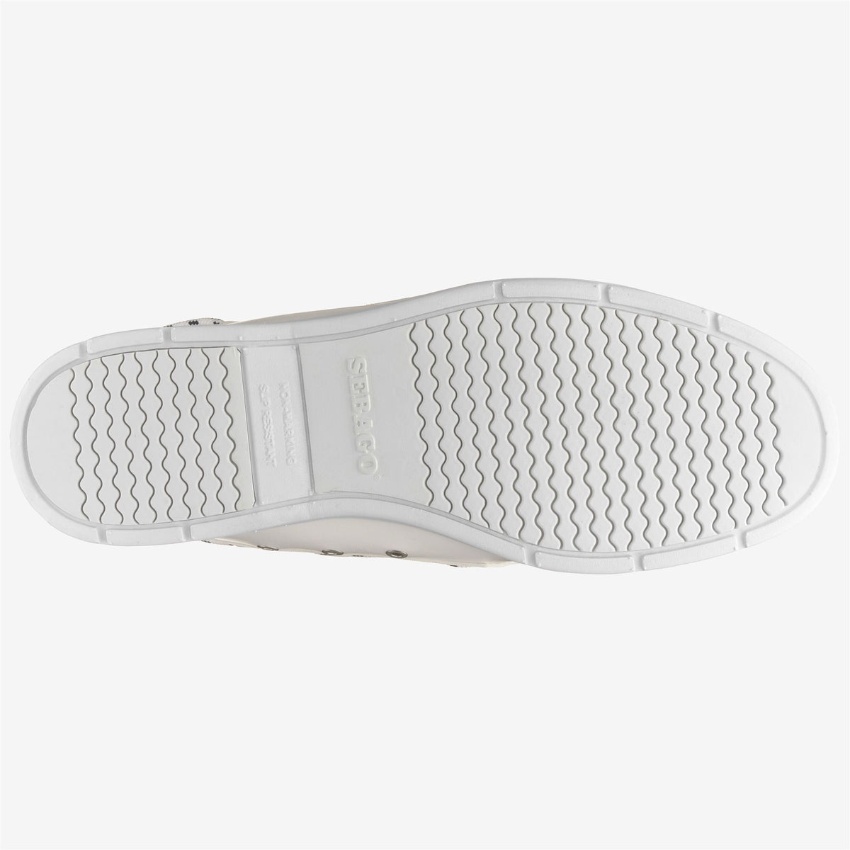 White Men's Synthetic Leather Boat Shoe