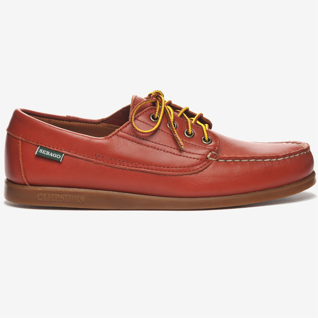 Ginger Orange Men's Leather Moccasin Footwear for Leisure 01