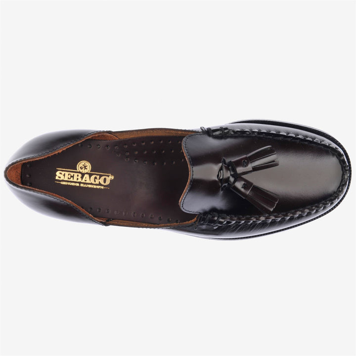 Mocassini Casual Donna Bordeaux con Frange Slip-On 4