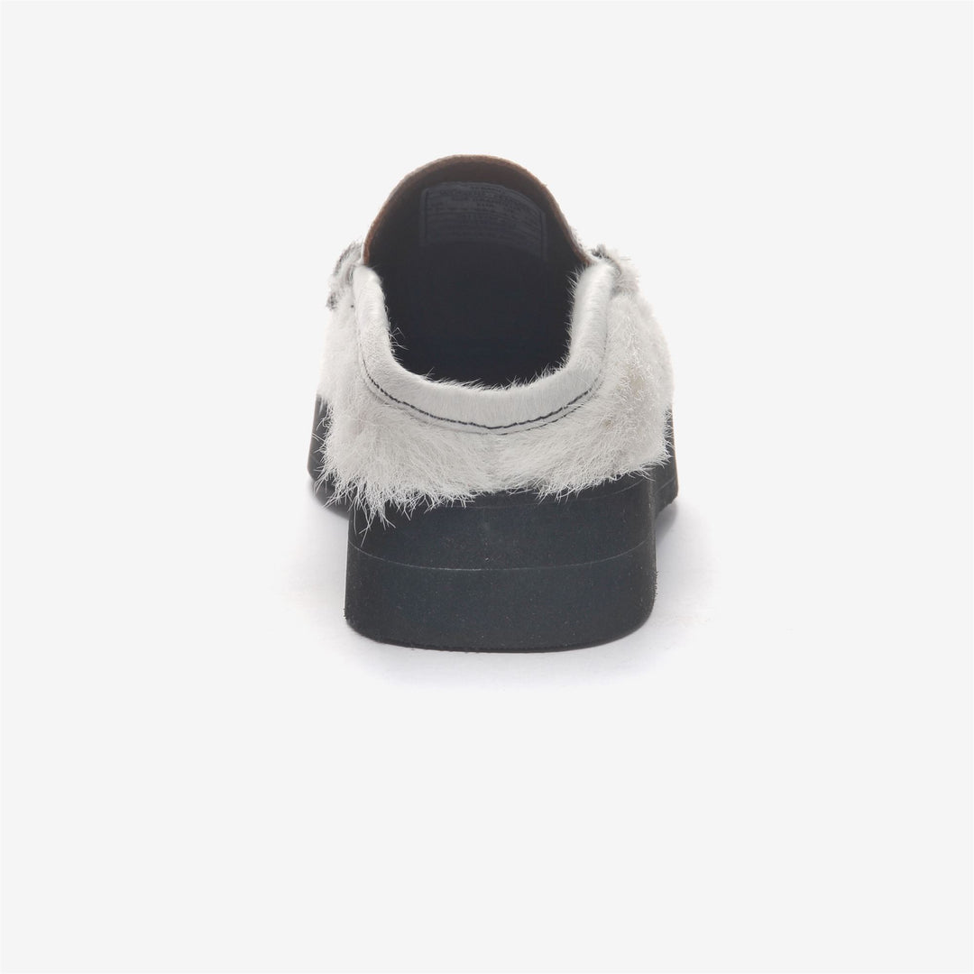 Brown White Women's Fashion Slip-On Moccasins with Cow-Print Leather main