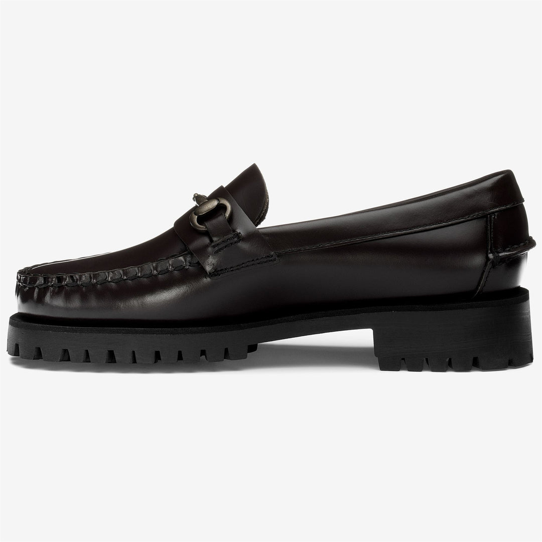 Burgundy Red Women's Leather Moccasin Loafers for Leisure main
