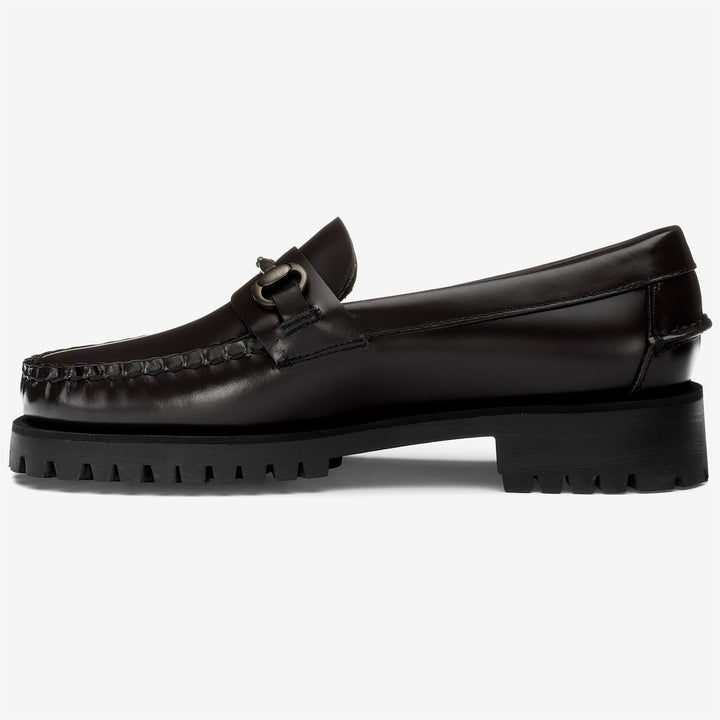 Burgundy Red Women's Leather Moccasin Loafers for Leisure 3