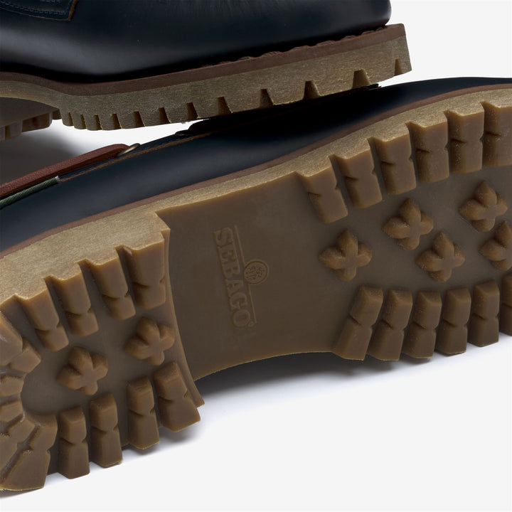 Navy Blue Women's Low Cut Leather Moccasins for Leisure 5