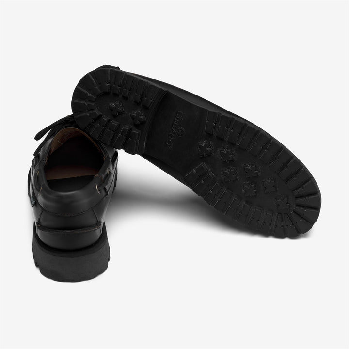 Black Women's Low Cut Leather Moccasins for Leisure 4