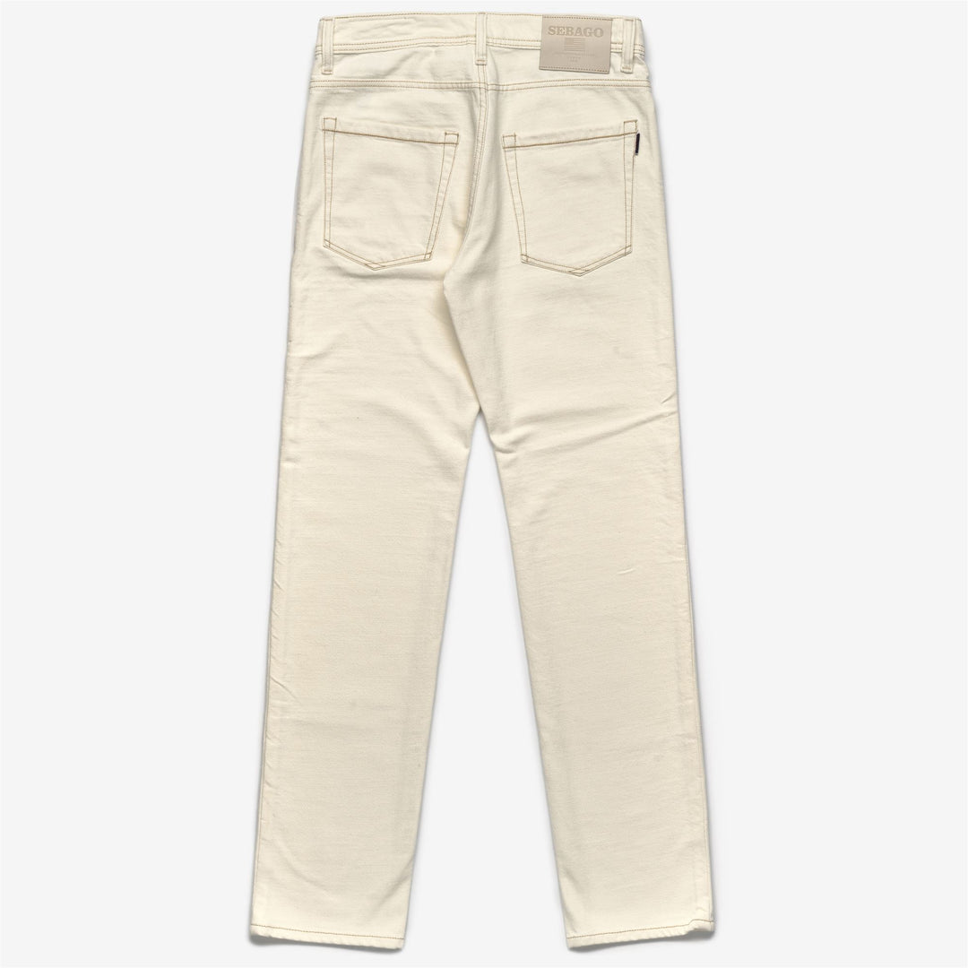 Pantalon de loisirs beige jaune à 5 poches pour homme, style workwear classique main