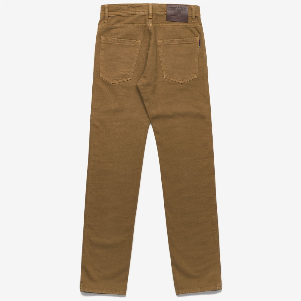 Brown Men's 5-Pocket Leisure Pants with Classic Workwear Style 02