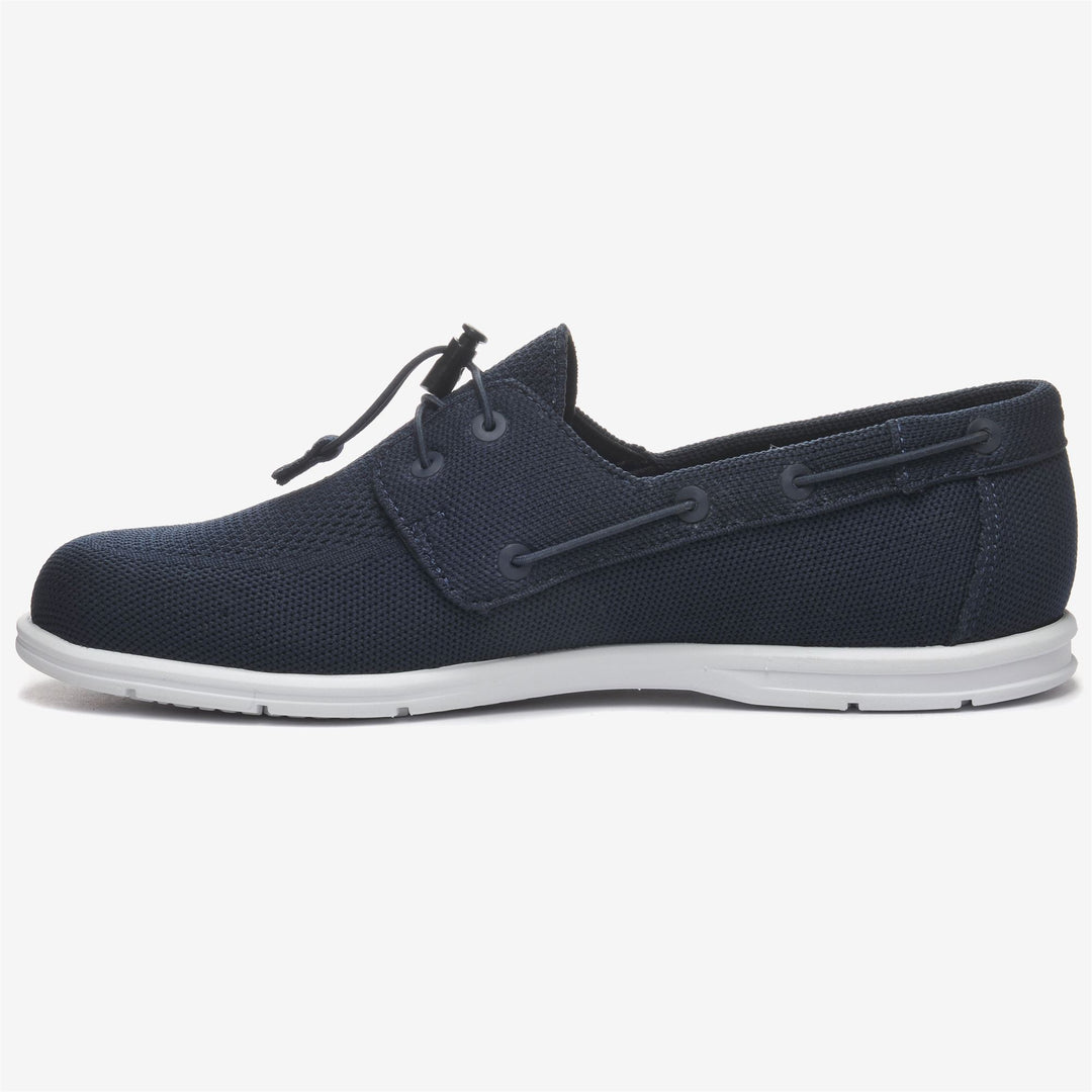 Navy Blue Men's Low Cut Sailing Sneakers with Shock Absorption main