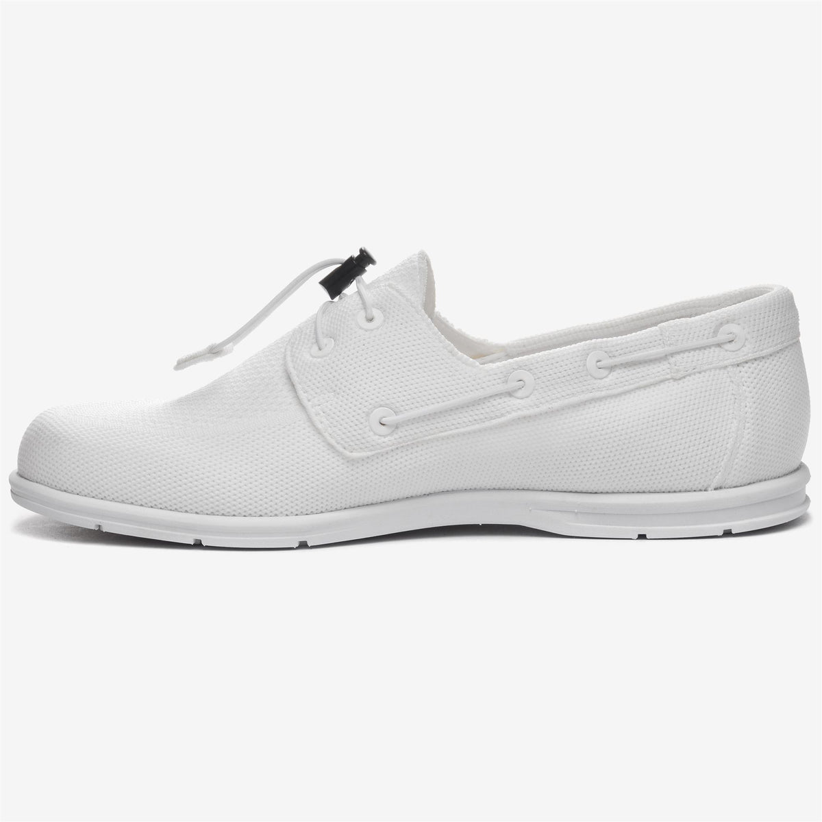 White Men's Mesh Boat Shoe
