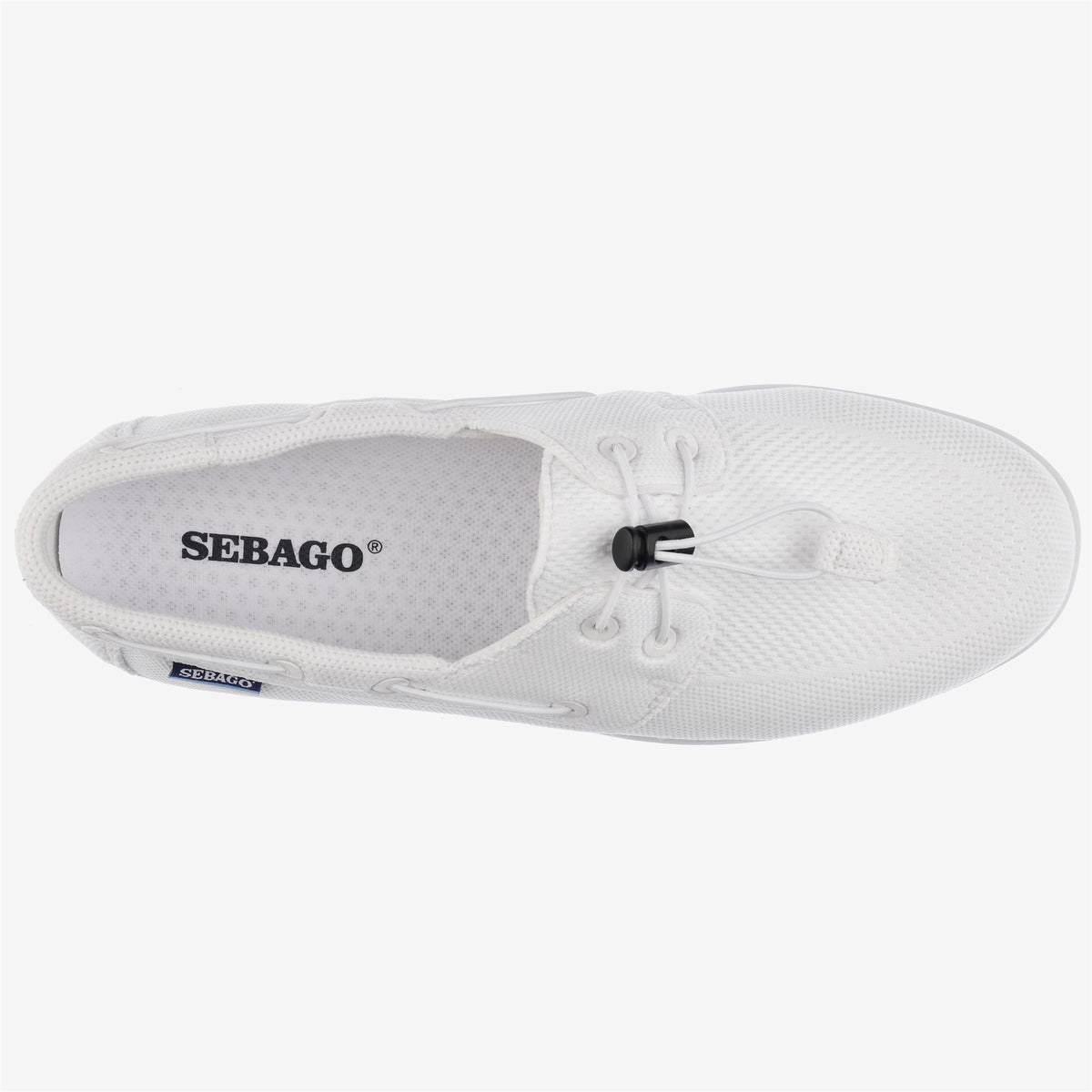 White Men's Mesh Boat Shoe