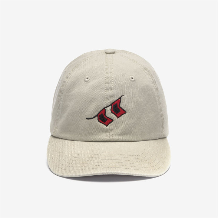 Gorra deportiva unisex gris con banderas de huracán bordadas 1