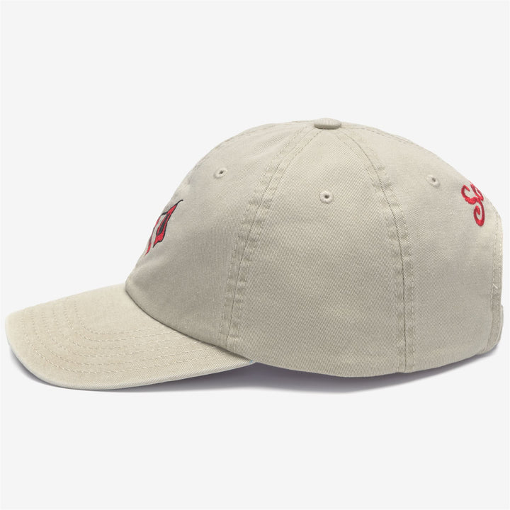 Gorra deportiva unisex gris con banderas de huracán bordadas 2