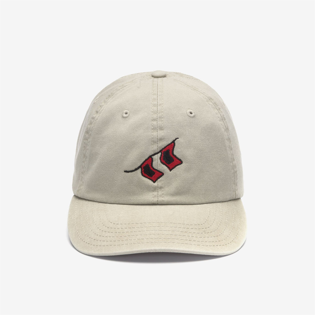 Graue Unisex-Yachting-Kappe mit gestickten Hurrikan-Flaggen 01