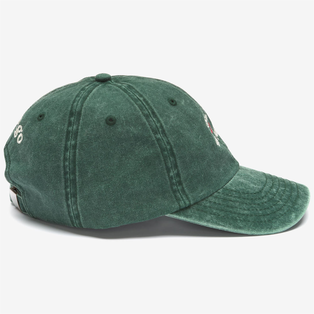 Duck Green Unisex Cotton Leisure Cap with Embroidered Detailing main