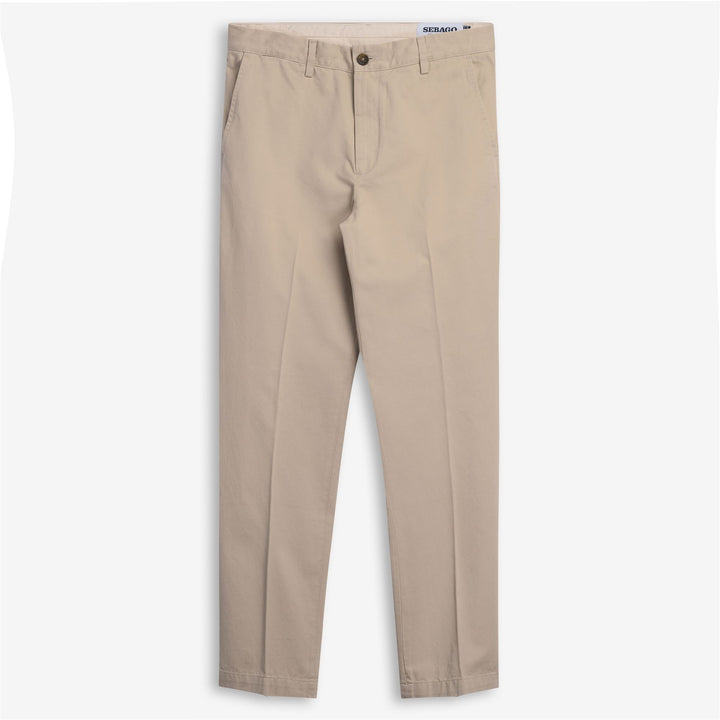 Beige Yellow Men's Chino Pants for Leisure with Tailored Fit 1