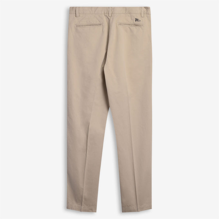Beige-gelbe Herren Chinohose für die Freizeit mit Tailored Fit 2