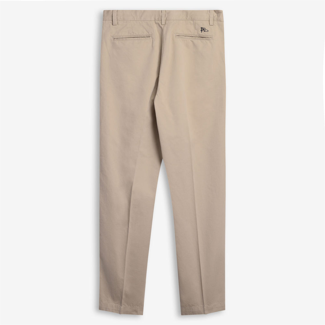 Pantaloni Chino Beige Giallo Uomo per Tempo Libero Fit Su Misura main