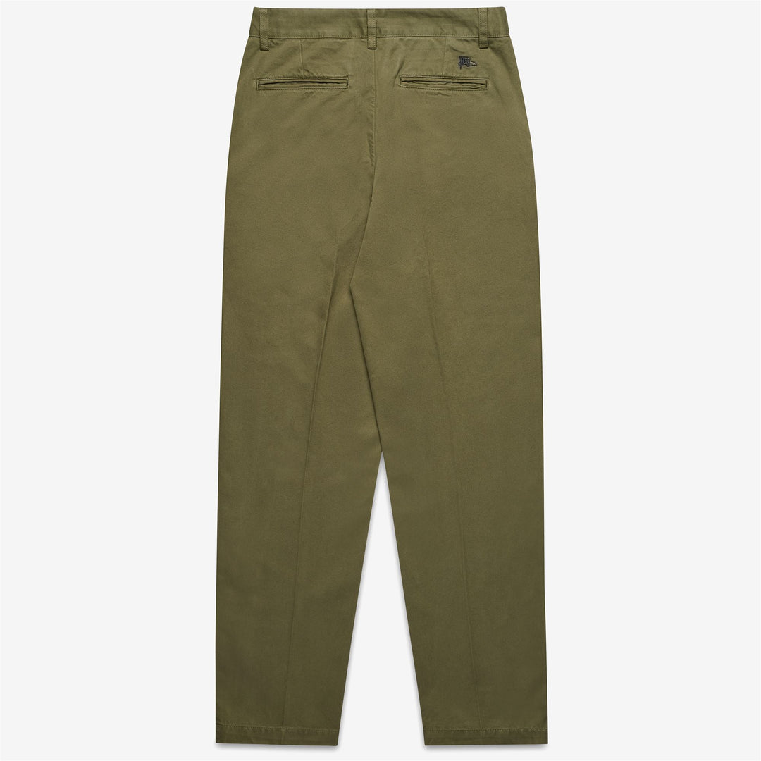 Pantaloni Chino Uomo Verde Marrone per Tempo Libero Slim Fit main