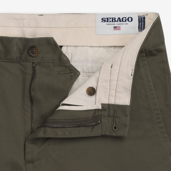 Pantalon chino marron vert pour homme, coupe ajustée, pour les loisirs 3