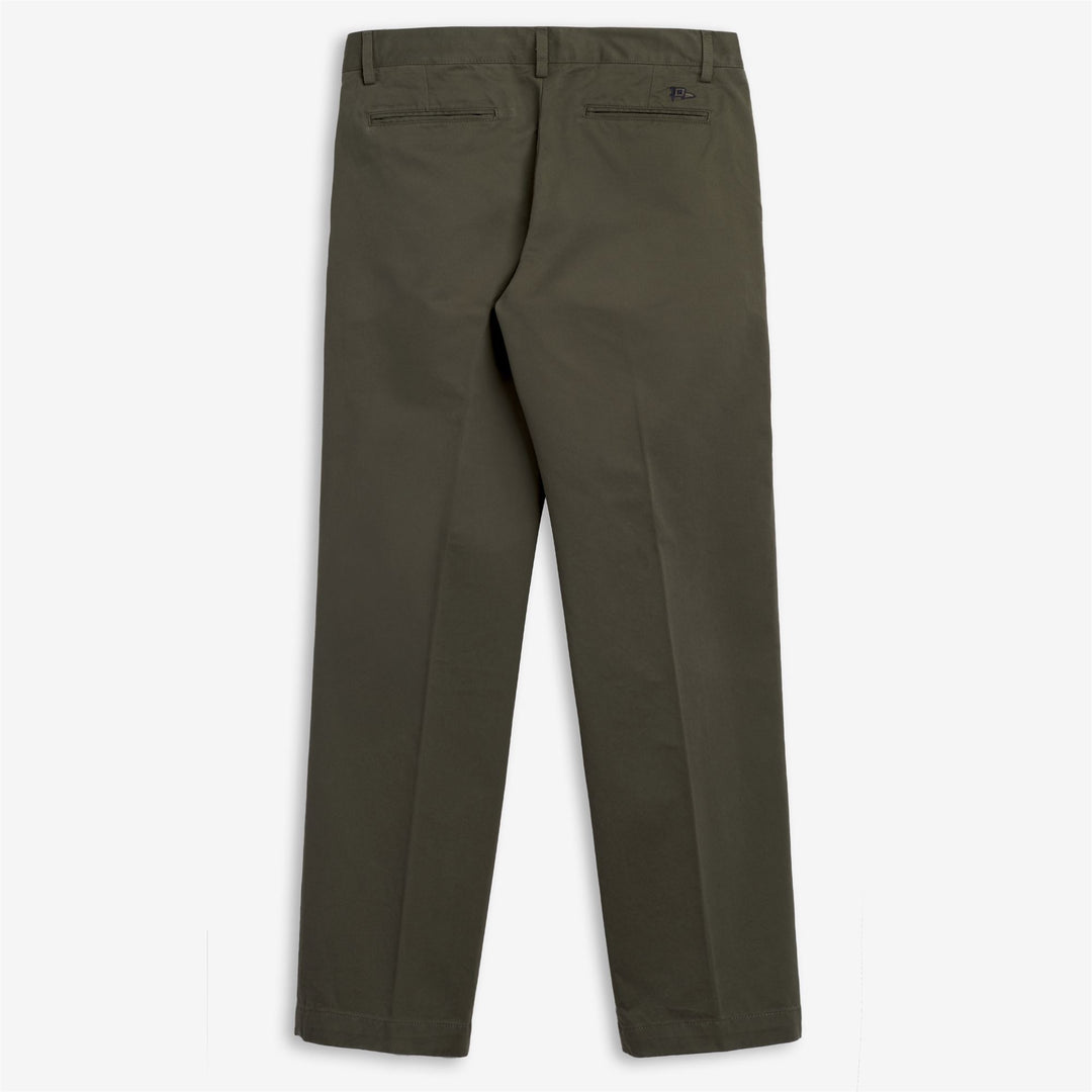 Pantaloni Chino Uomo Verde Marrone per Tempo Libero Slim Fit main
