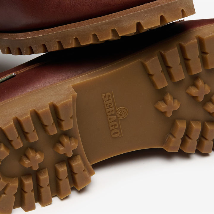 Mocassino da uomo in pelle marrone cucito a mano per esterni 5