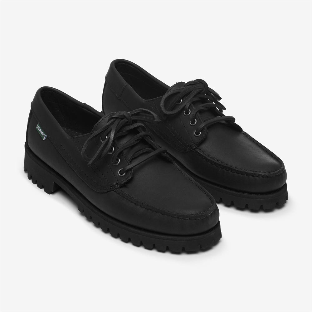 Black Men's Leather Moccasin for Outdoor Use 02